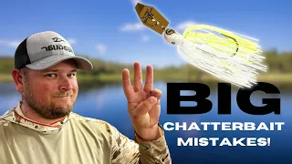 MOST Anglers Make These 3 MISTAKES While Fishing A CHATTERBAIT!!