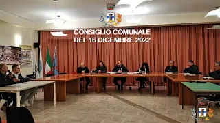 CONSIGLIO COMUNALE DEL 16.12.2022