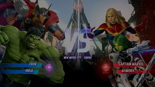 [MARVEL VS CAPCOM] - Thor e Hulk vs. Capitã Marvel e Gamora