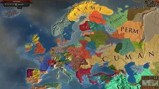 Europa Universalis 4 AI Timelapse - Extended Timeline + ССС Mods 1096-3500