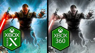Star Wars The Force Unleashed Xbox Series X vs Xbox 360 Comparison