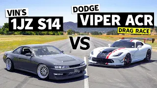 Can a JZ Swapped 240SX Beat a Dodge Viper ACR? // THIS vs THAT