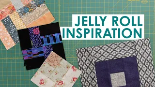4 Beginner Jelly Roll Quilt Blocks