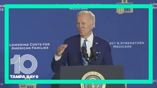 President Biden speaks on health care, economy in Tampa