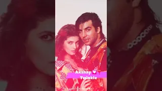 💕#shorts Akshay Kumar Twinkle Khanna Status✨🌹Dil Mein Hulchal Si Song 🎶90s Songs #AkshayKumar #Trend