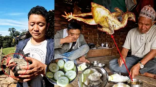 local chicken for Bijaya & a guest uncle from Khotang village @bhumicooking