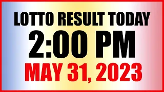 Lotto Result Today 2pm May 31, 2023 Swertres Ez2 Pcso