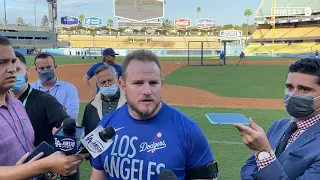 2021 NL Wild Card Game: Max Muncy waiting to learn more on 'damage' in dislocated left elbow