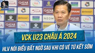 Họp báo sau tấm vé sớm vào tứ kết: HLV Hoàng Anh Tuấn thừa nhận điều bất ngờ | VCK U23 châu Á 2024