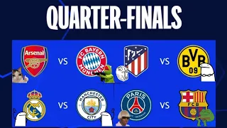 Funny Champions League Meme | Round of 8 Draw