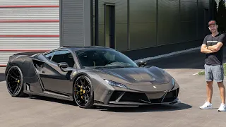 1of1 full exposed Carbon Ferrari F8 N-Largo by Novitec / The Supercar Diaries