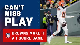 Browns Score off Packers Mistake and Make it A Game