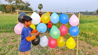 outdoor fun with Flower Balloon and learn colors for kids by I kids episode -142.