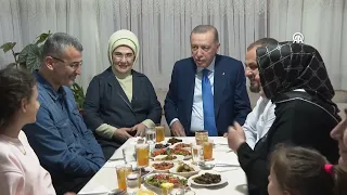 Cumhurbaşkanı Erdoğan, Ali Osman Taş ve ailesine iftarda konuk oldu