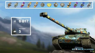 AMX 30 1er prototype - 6.8K DMG 5фрг Кастилья - World of Tanks Blitz