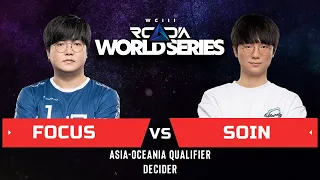 WC3 - RWS Asia-Oceania - LB Decider: [ORC] FoCuS vs. Soin [ORC]