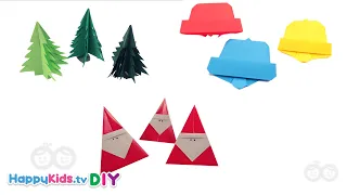 Christmas Decoration | Xmas Origami Making | Kid's Crafts and Activities | Happykids DIY