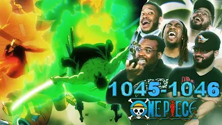 SANJI VS QUEEN & ZORO VS KING BEGINS! One Piece Eps 1045/1046 Reaction