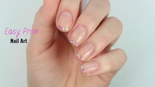 Simple Glam Prom Nail Art