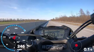 Suzuki GSX-S 1000 - TOPSPEED on Autobahn - GPS data