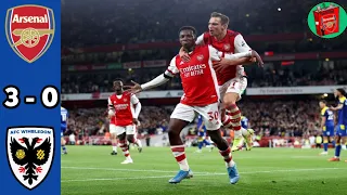 Arsenal 3-0 AFC Wimbledon | Lacazette, Smith Rowe And Nketiah On The ScoreSheet In Comfortable Win