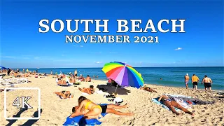 SOUTH BEACH NOVEMBER 2021 4K UHD 60FPS MIAMI BEACH FLORIDA USA