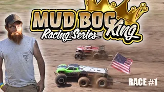 Mud Bog King - RC drag racing series - Race #1 - Traxxas Sledge is fast  but Xmaxx wins