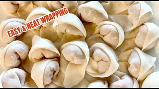 How to make pancit molo balls / wontons  Easy & Neat wrapping