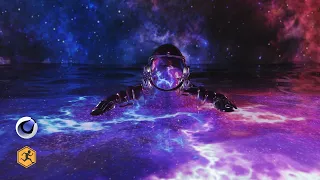 Astronaut floating in space 3D animation - Cinema 4D/ Mixamo