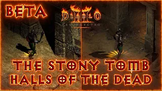 Diablo 2 Resurrected BETA Entrance to Stony Tomb and Halls of the Dead