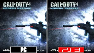 Call of Duty 4 Modern Warfare [ PC vs Ps3 ] Graphics Comparison