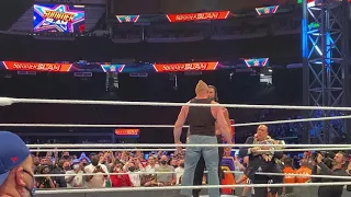 Brock Lesnar Confronts Roman Reigns After WWE Summerslam 2021