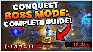 Diablo 3 Season 27 CONQUESTS: BOSS MODE Full Complete Guide! (SOLO)