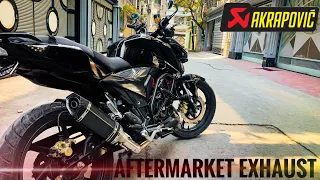 Full system Akrapovic exhaust installation in 160 4v ॥ Free Flow Exhaust ॥ THE DOWNSHIFTER