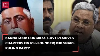 Karnataka Textbook Row: Siddaramaiah govt approves removal of lessons on RSS founder from syllabus