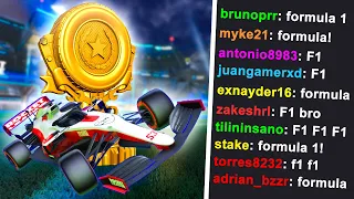 GANÉ UN TORNEO DE ROCKET LEAGUE CON EL COCHE QUE ELIGIERON MIS SUBS