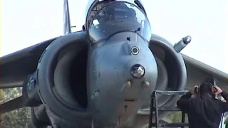 RAF Harrier GR9 Start up, Taxi & Display - AWESOME SOUND!!!