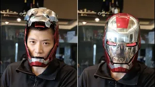 Marvel Iron Man Autoking 1/1 Mk5 Helmet Review - Fully Automatic Iron Man Helmet