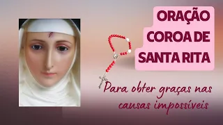 Coroa de Santa Rita para obter graças nas causas impossíveis  #santaritadecassia #devotossantarita