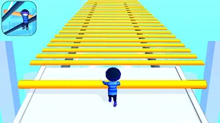 Big New Satisfying Mobile Game Roof Rails Play 999 Levels Tiktok Gameplay Walkthrough iOS,Android