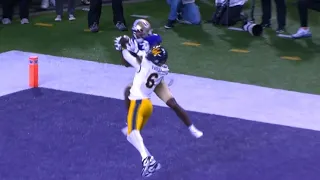 Washington’s Ja’Lynn Polk makes a incredible catch over Cal Defender!