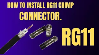 How To Install Rg11 Connector.