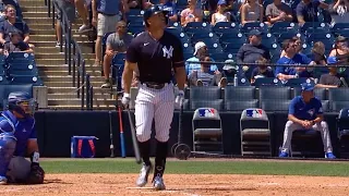Giancarlo Stanton DESTROYS a home run off the scoreboard!! (Stanton's strength is unbelievable)