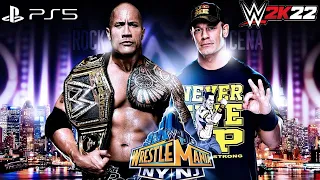 WWE 2K22 BEST WRESTLEMANIA 29 MOMENTS JOHN CENA VS THE ROCK (LEGEND DIFFICULTY) [1080P 60FPS PS5]