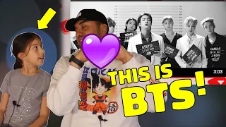 Dad introduces his 8 year old daughter to BTS (방탄소년단) 'Butter' - for FIRST TIME