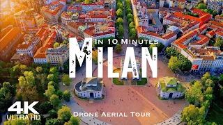 MILAN 🇮🇹 Milano Drone Aerial 4K | Lombardia Lombardy Italy Italia