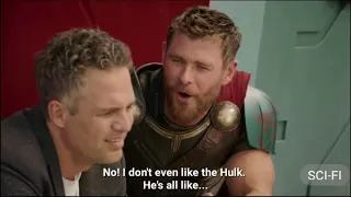 Scene 1:Thor: i like hulk ! Scene 2 : Thor: i like banner : best scenes the ragnaTHOR