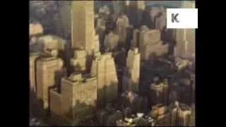 Late 1930s New York City Skyline, Skyscrapers, Rare Color Home Movie Footage