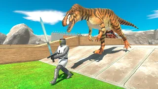 Escape from Megalosaurus - Animal Revolt Battle Simulator