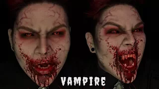 BLOODY VAMPIRE | HALLOWEEN COSTUME MAKEUP TUTORIAL